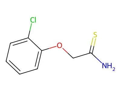 2-(2-Chlorophenoxy)ethanethioamide structure