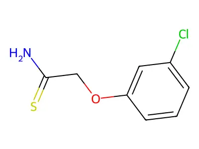 2-(3-Chlorophenoxy)ethanethioamide structure
