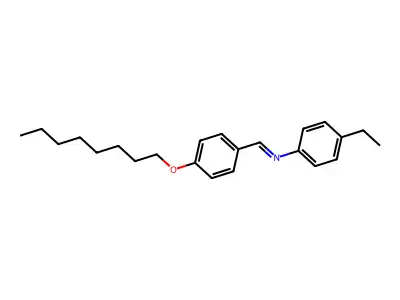 N-(4-ethylphenyl)-1-(4-octoxyphenyl)methanimine structure