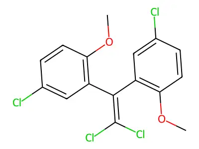 1,1-Dichloro-2,2-bis(5-chloro-2-methoxyphenyl)ethylene structure