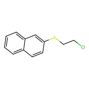 Naphthalene, 2-[(2-chloroethyl)thio]- structure
