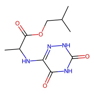 N-(3,5-Dioxo-2,3,4,5-tetrahydro-1,2,4-triazin-6-yl)-L-alanine Isobutyl Ester structure