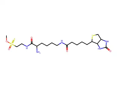 Biocytinamidoethyl Methanethiosulfonate, Trifluroacetic Acid Salt structure
