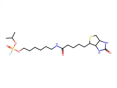6-N-Biotinylaminohexyl Isopropyl Phosphorofluoridate,Hemihydrate structure