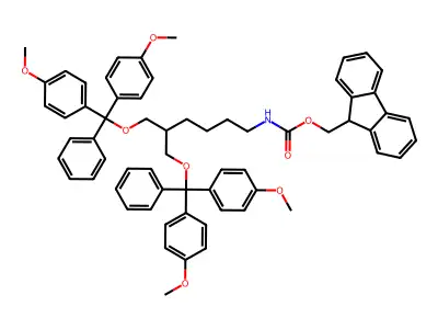 1,3-Bis(O-dimethoxytrityl)-2-(N-Fmoc-4-aminobutyl)-1,3-propanediol structure