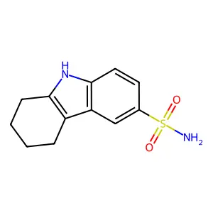 2,3,4,9-tetrahydro-1H-carbazole-6-sulfonamide structure