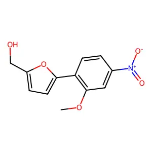 (5-(2-Methoxy-4-nitrophenyl)furan-2-yl)methanol structure