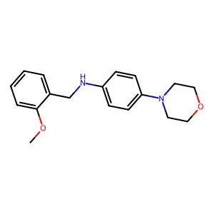 N-(2-methoxybenzyl)-4-(morpholin-4-yl)aniline structure