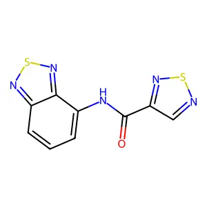 N-2,1,3-Benzothiadiazol-4-yl-1,2,5-thiadiazole-3-carboxamide structure