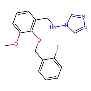N-{2-[(2-fluorobenzyl)oxy]-3-methoxybenzyl}-N-(4H-1,2,4-triazol-4-yl)amine structure