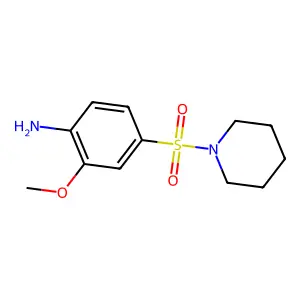 2-Methoxy-4-(1-piperidinylsulfonyl)aniline structure