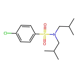 4-chloro-N,N-bis(2-methylpropyl)benzenesulfonamide structure