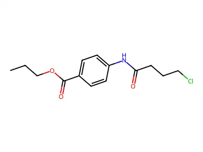 Propyl 4-[(4-chlorobutanoyl)amino]benzoate structure