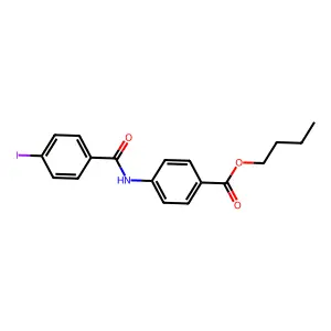 Butyl 4-[(4-iodobenzoyl)amino]benzoate structure