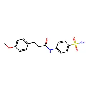 3-(4-methoxyphenyl)-N-(4-sulfamoylphenyl)propanamide structure