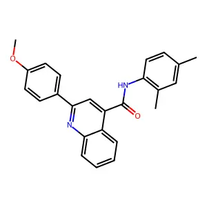 N-(2,4-dimethylphenyl)-2-(4-methoxyphenyl)-4-quinolinecarboxamide structure