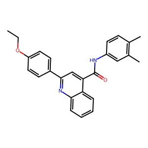 N-(3,4-dimethylphenyl)-2-(4-ethoxyphenyl)-4-quinolinecarboxamide structure