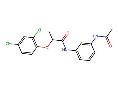 N-[3-(acetylamino)phenyl]-2-(2,4-dichlorophenoxy)propanamide structure