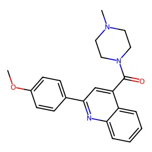 2-(4-Methoxyphenyl)-4-[(4-methyl-1-piperazinyl)carbonyl]quinoline structure