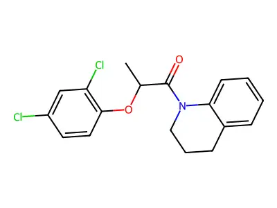 1-[2-(2,4-Dichlorophenoxy)propanoyl]-1,2,3,4-tetrahydroquinoline structure