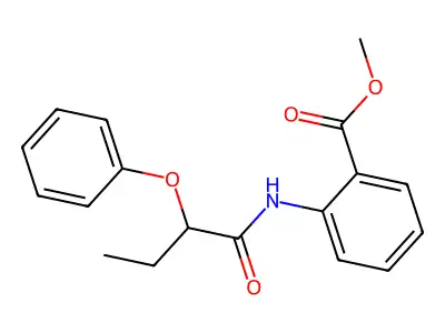 Methyl 2-[(2-phenoxybutanoyl)amino]benzoate structure