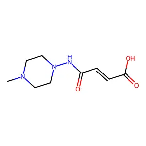 (2E)-4-[(4-methylpiperazin-1-yl)amino]-4-oxobut-2-enoic acid structure