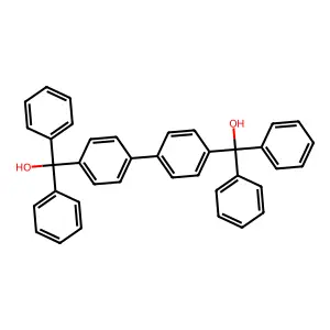 [4-[4-[Hydroxy(diphenyl)methyl]phenyl]phenyl]-diphenylmethanol structure