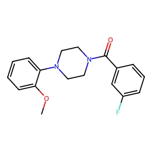 1-(3-Fluorobenzoyl)-4-(2-methoxyphenyl)piperazine structure