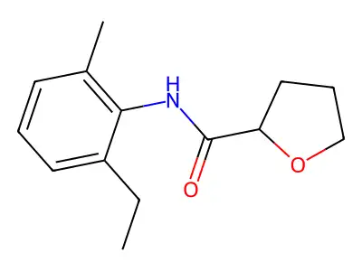 N-(2-ethyl-6-methylphenyl)tetrahydro-2-furancarboxamide structure
