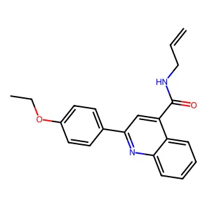 N-allyl-2-(4-ethoxyphenyl)-4-quinolinecarboxamide structure