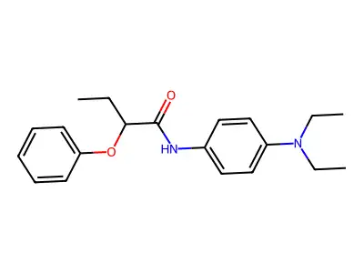 N-[4-(diethylamino)phenyl]-2-phenoxybutanamide structure