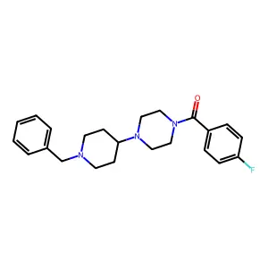 [4-(1-Benzylpiperidin-4-yl)piperazin-1-yl]-(4-fluorophenyl)methanone structure