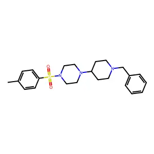 1-(1-Benzylpiperidin-4-yl)-4-(4-methylphenyl)sulfonylpiperazine structure