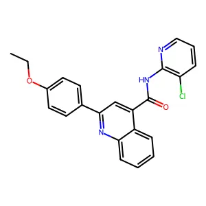 N-(3-chloropyridin-2-yl)-2-(4-ethoxyphenyl)quinoline-4-carboxamide structure