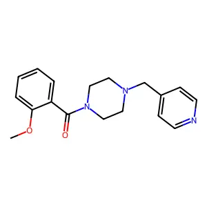(2-Methoxyphenyl)-[4-(pyridin-4-ylmethyl)piperazin-1-yl]methanone structure