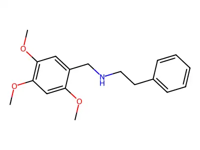 2-phenyl-N-[(2,4,5-trimethoxyphenyl)methyl]ethanamine structure