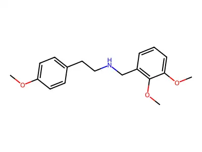 N-(2,3-dimethoxybenzyl)-2-(4-methoxyphenyl)ethanamine structure