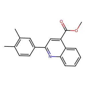 Methyl 2-(3,4-dimethylphenyl)quinoline-4-carboxylate structure