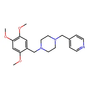 1-(Pyridin-4-ylmethyl)-4-[(2,4,5-trimethoxyphenyl)methyl]piperazine structure