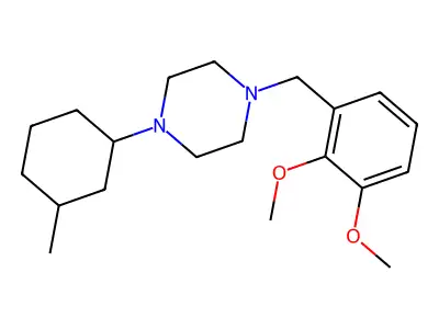 1-(2,3-Dimethoxybenzyl)-4-(3-methylcyclohexyl)piperazine structure