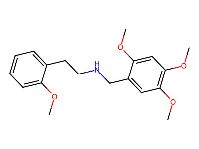 2-(2-methoxyphenyl)-N-(2,4,5-trimethoxybenzyl)ethanamine structure