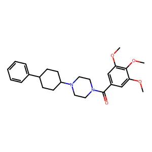 [4-(4-Phenylcyclohexyl)piperazin-1-yl]-(3,4,5-trimethoxyphenyl)methanone structure