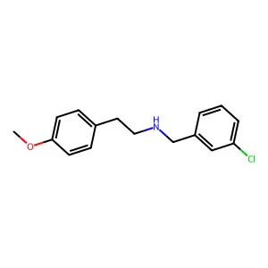 N-(3-chlorobenzyl)-2-(4-methoxyphenyl)ethanamine structure