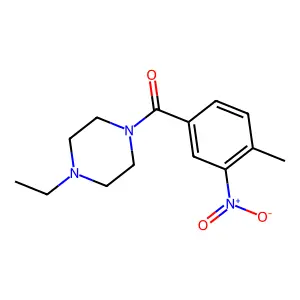 (4-Ethylpiperazin-1-yl)-(4-methyl-3-nitrophenyl)methanone structure