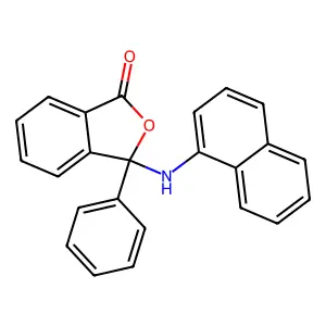 3-(Naphthalen-1-ylamino)-3-phenyl-2-benzofuran-1-one structure