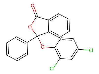3-(2,4-dichlorophenoxy)-3-phenyl-2-benzofuran-1(3H)-one structure