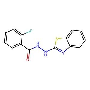 N'-(1,3-benzothiazol-2-yl)-2-fluorobenzohydrazide structure