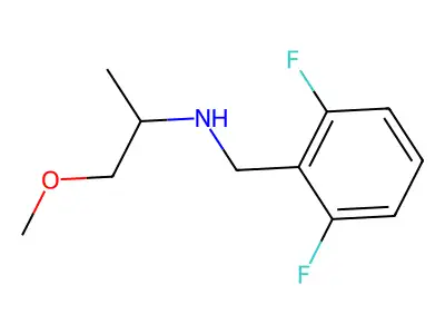 N-(2,6-difluorobenzyl)-1-methoxypropan-2-amine structure