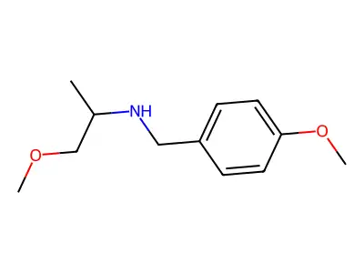 (4-Methoxy-benzyl)-(2-methoxy-1-methyl-ethyl)-amine structure