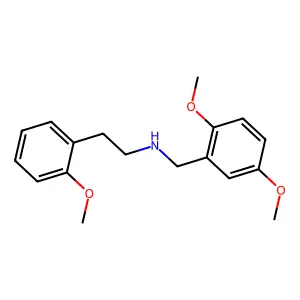 N-[(2,5-dimethoxyphenyl)methyl]-2-(2-methoxyphenyl)ethanamine structure